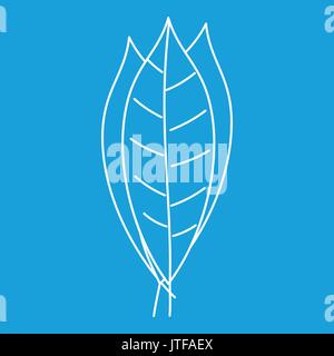 Lorbeer-Symbol, Umriss-Stil Stock Vektor