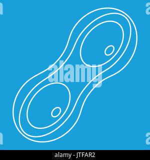 Soja-Pod-Symbol, Umriss-Stil Stock Vektor