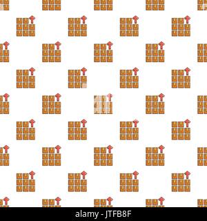Boxen in Lager Muster nahtlose Stock Vektor