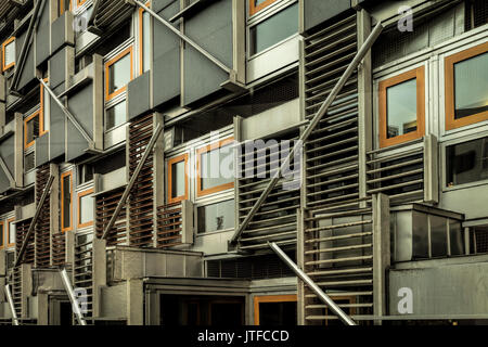 Schottische Parlament Gebäude Architektur Stockfoto