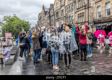 Wandern Diskothek in Edinburgh. Stockfoto