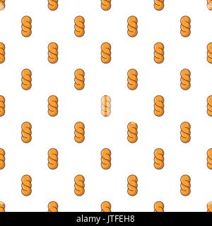 Gewebte Bäckerei Muster nahtlose Stock Vektor