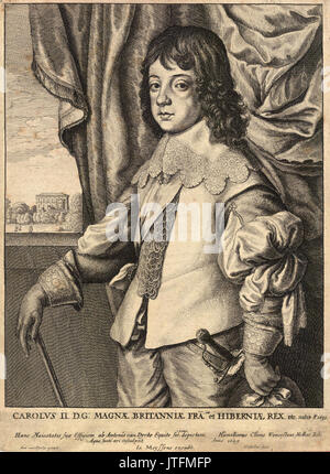 Wenzel Hollar Charles II (Zustand 4) Stockfoto