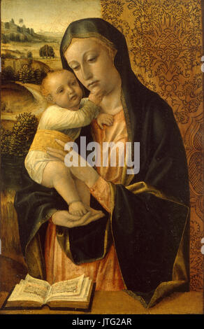 Vincenzo Foppa die Jungfrau und das Kind Stockfoto