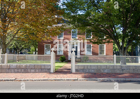 Historische Derby Haus ca. 1762 Teil des Salem Maritime National Historic Site auf der Massachusetts Salem Waterfront, Salem, MA USA Stockfoto