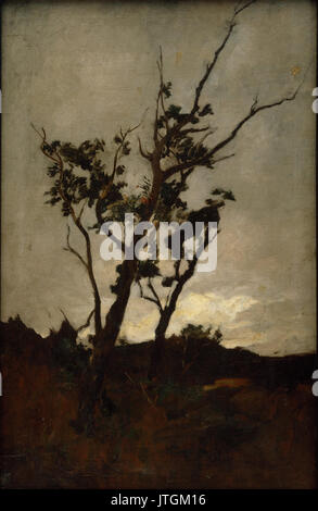 Petrus van der Velden Baum Studie Stockfoto