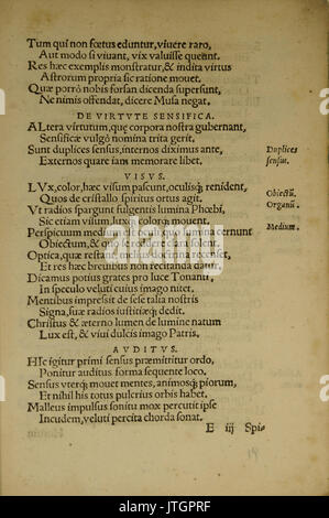 Selnecker De Partibus Corporis Humani037 Stockfoto