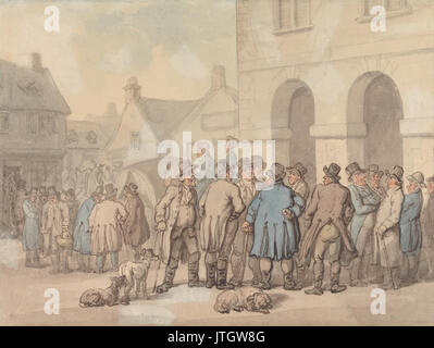 Thomas Rowlandson der Marktplatz, Brackley, Northamptonshire Stockfoto