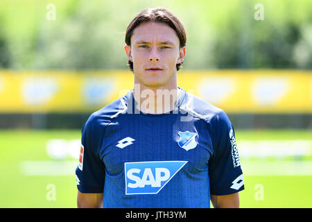 Bundesliga, Photocall TSG 1899 Hoffenheim am 13. Juli 2017 in Zuzenhausen, Deutschland: Nico Schulz. Foto: Uwe Anspach/dpa | Verwendung weltweit Stockfoto