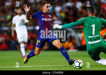 Paco Alcacer (Barcelona), 7. August 2017 - Fußball: Trofeo Joan Gamper Match zwischen dem FC Barcelona 5-0 Chapecoense im Camp Nou in Barcelona, Spanien. (Foto von D.Nakashima/LBA) Stockfoto