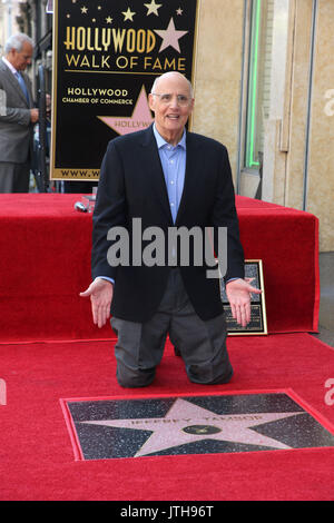 Hollywood, Kalifornien, USA. August 2017. August 2017 - Hollywood, Kalifornien - Jeffrey Tambor. Jeffrey Tambor wurde mit Einem Stern auf dem Hollywood Walk of Fame geehrt. Foto: F. Sadou/Admedia Stockfoto