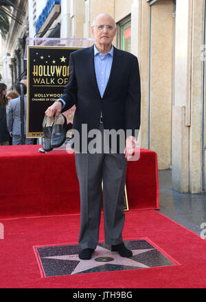 Hollywood, Kalifornien, USA. August 2017. August 2017 - Hollywood, Kalifornien - Jeffrey Tambor. Jeffrey Tambor wurde mit Einem Stern auf dem Hollywood Walk of Fame geehrt. Foto: F. Sadou/Admedia Stockfoto
