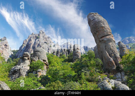 Devil's Finger in Ghost Valley, Krim Stockfoto