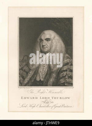 Das Recht auf Edward Lord Thurlow, Lord High Chancellor von Großbritannien (NYPL Hades 265515 478642) Stockfoto