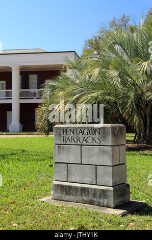 Das Pentagon Barracks in Baton Rouge sind ein Komplex von historischen Gebäuden, die einst empfangen Besucher wie Robert E. Lee und Abraham Lincoln Stockfoto