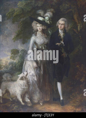 Thomas Gainsborough-Herr und Frau William Hallett ("Morgenspaziergang") WGA8418 Stockfoto