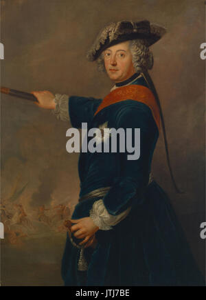 Antoine Pesne Friedrich II. als Feldherr (1745) Stockfoto