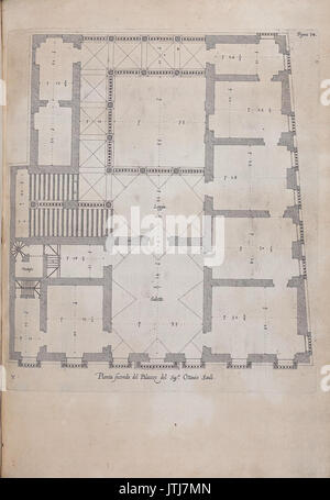 Pierre Paul Rubens Palazzi di Genova, Bd.II Figura 14. Stockfoto