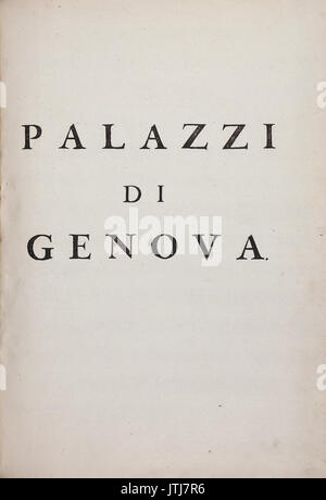 Pierre Paul Rubens Palazzi di Genova, Bd.II I Stockfoto