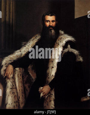 Paolo Veronese Gentleman in einem Luchs Fell WGA24981 Stockfoto
