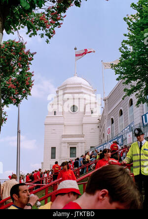 Seltene Bilder des alten Wembley Stadion (Twin Towers) Stockfoto