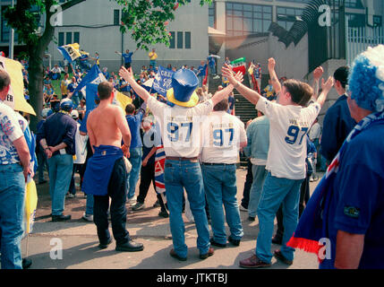 Seltene Bilder des alten Wembley Stadion (Twin Towers) Stockfoto