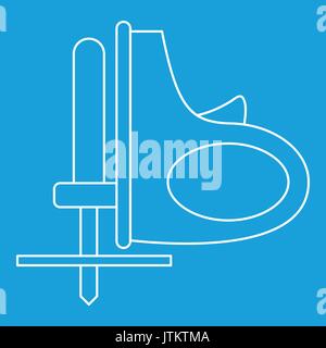 Schnurlose Stichsäge Symbol Kontur Stock Vektor