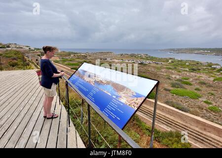 Fortaleza de La Mola menorca Menorca Stockfoto