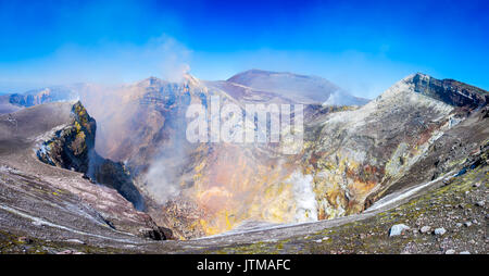 Ätna, Sizilien - der höchste aktive Vulkan Europas 3329 m in Italien. Stockfoto