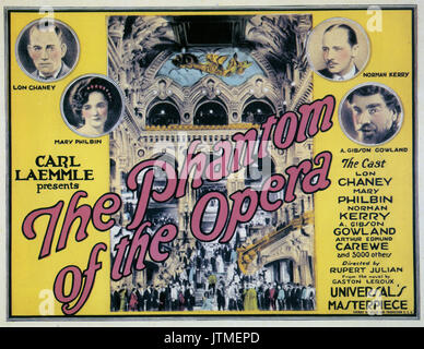 PHANTOM DER OPER 1925 Universal Pictures Stummfilm mit Lon Chaney Stockfoto