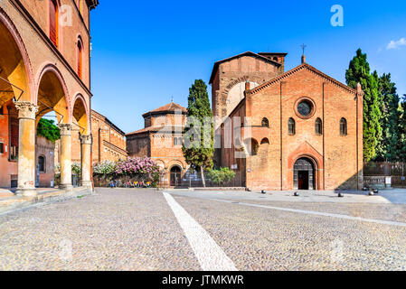 Bologna, Italien - die Basilika von Santo Stefano, heiligen Jerusalem, wie sieben Kirchen bekannt. Emilia - Romagna. Stockfoto