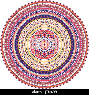 Geometrische Mandala. Jahrgang und traditionellen dekorativen Elementen. Dieses Mandala wurde Drew wirklich detaillierte Weise. Es könnte für jede Art der Gestaltung. Stock Vektor