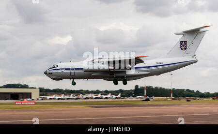 Ilyushin il-76-MD, ukrainische Luftwaffe bei der Royal International Air Tattoo Stockfoto