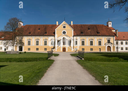 Altes Schloss Schleißheim, Oberschleißheim, Landkreis München, Bayern, Deutschland | Altes Schloss Schleißheim, Oberschleißheim, München, Bayern, Deutsch Stockfoto