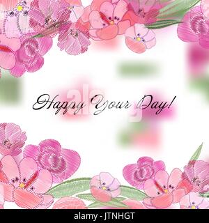 Vintage romantische Vektor der modischen Blumensträuße. Stock Vektor