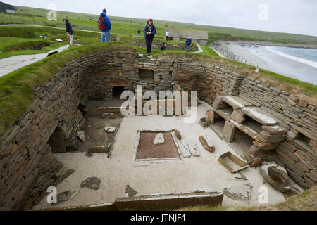 Schottische prähistorische Stätte in Orkney. Skara Brae. Schottland Stockfoto