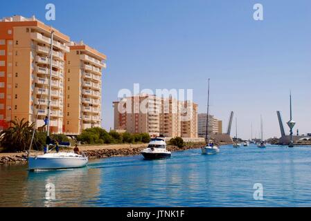 Puerto Tomas Maistre, La Manga del Mar Menor, Murcia, Spanien Stockfoto