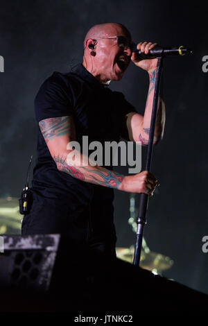 Monza, Italien am 17. Juni Linkin Park 2017 führt bei I-Tage Festival, Autodromo di Monza, Monza leben. © Davide Merli/Alamy leben Nachrichten Stockfoto