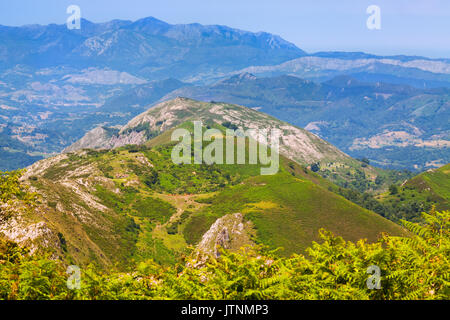 Asturische Berge von High Point. Picos de Europa, Spanien Stockfoto