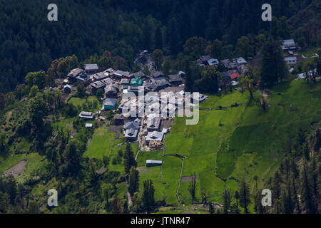 Grahan Dorf in Himachal Pradesh in der Nähe von kasol Stockfoto