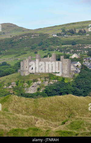 Harlech Castle in Gwynedd, Wales, eine mittelalterliche Burg, im 13. Jahrhundert von Edward ich während seiner Invasion von Wales. Stockfoto