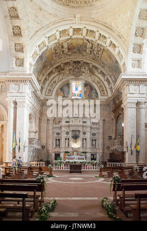 Renaissance Heiligtum der Madonna di San Biagio, Montepulciano im Val d'Orcia in der von der UNESCO zum Weltkulturerbe, Toskana, Italien aufgeführt. 31. Juli 2016 © Stockfoto