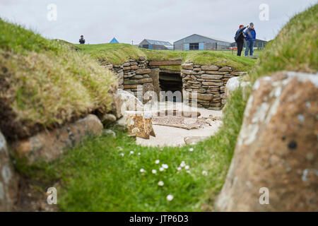 Schottische prähistorische Stätte in Orkney. Skara Brae. Schottland Stockfoto