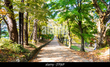 Aomori, Japan - 31. Oktober 2014: schöne Saison bei den Hirosaki Schlosspark in Hirosaki, Aomori, Japan Stockfoto