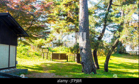 Aomori, Japan - 31. Oktober 2014: schöne Saison bei den Hirosaki Schlosspark in Hirosaki, Aomori, Japan Stockfoto