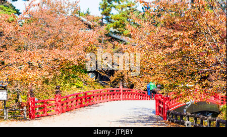 Aomori, Japan - 31. Oktober 2014: schöne Saison bei den Hirosaki Schlosspark in Hirosaki, Aomori, Japan Stockfoto