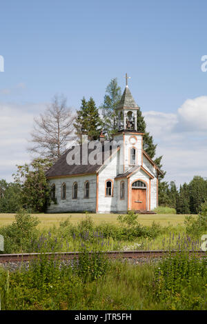 Alten, verlassenen Kirche im Norden von Ontario, Kanada. Stockfoto