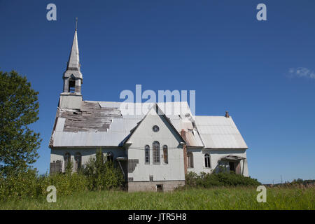 Alten, verlassenen Kirche in Longlac, Nord Ontario, Kanada. Stockfoto