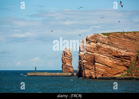 Lange Anna - die hohe See Stack auf der Insel Helgoland Stockfoto