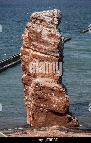 Lange Anna - die hohe See Stack auf der Insel Helgoland Stockfoto